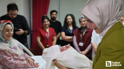 Aile Bakanı Göktaş, Ankara'da yeni doğan bebekleri ziyaret etti