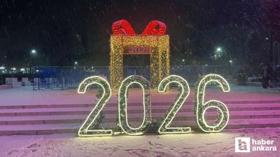 Ankara yeni yıla kar yağışı ile merhaba dedi