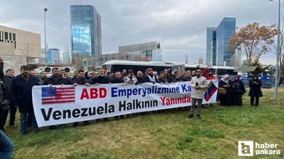 ABD'nin Venezuela'ya müdahalesi Ankara'da protesto edildi
