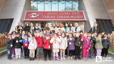 Keçiören'de 4–5 yaş grubu öğrenciler tabiat tarihiyle buluştu