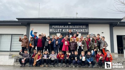 Pursaklar'da öğrenciler için kitap okuma etkinliği