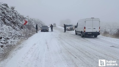 Güdül'de kar yağışı etkisini gösterdi!