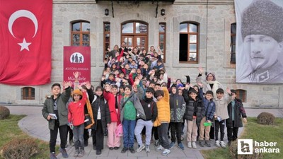 Öğrenciler, Atatürk Ankara Milli Mücadele Müzesi'ni ziyaret etti