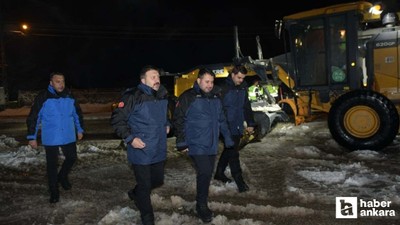 Kahramankazan Belediye Başkanı Çırpanoğlu kar mesaisinde!
