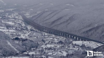 Bolu Dağı'nda kar manzarası kartpostallık görüntüler oluşturdu