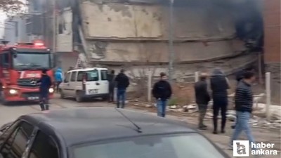 Altındağ'da metruk binada yangın çıktı!