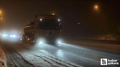 Bolu Dağı geçişinde kar yağışı yeniden başladı