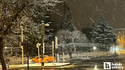 Ankara'nın bazı ilçelerinde kar yağışı başladı!