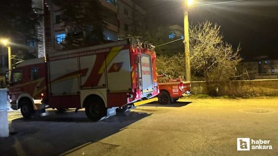 Beypazarı'nda akşam saatlerinde çıkan baca yangını korkuttu