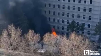 İçişleri Bakanlığı yerleşkesinde 3 konteynerde yangın çıktı