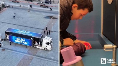 Sincan Belediyesi Bilim Tırı'nın ilk durağı Kent Meydanı oldu