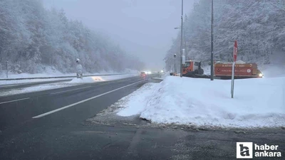 Bolu Dağı'nda yoğun sis etkisini gösterdi