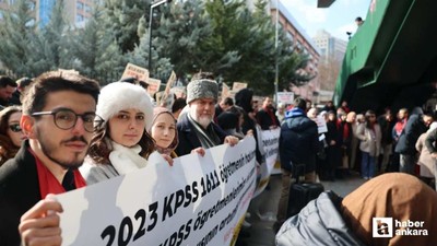 Öğretmen adayları Ankara'da yaptıkları eylemle ek atama istediler