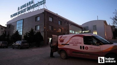 Keçiören Belediyesi vatandaşlara sıcak çorba ikramında bulunuyor