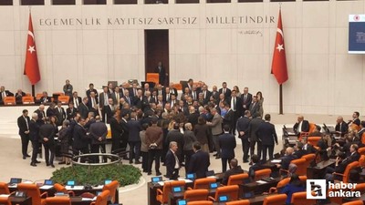 TBMM Genel Kurulu'nda vekiller arasında oy pusulası' gerginliği