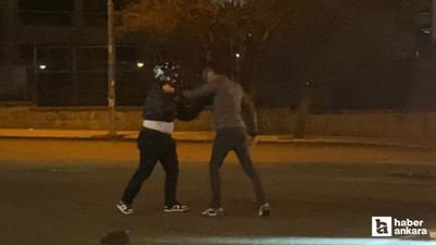 Keçiören'de trafik tartışması sürücüler arasında kavgaya dönüştü