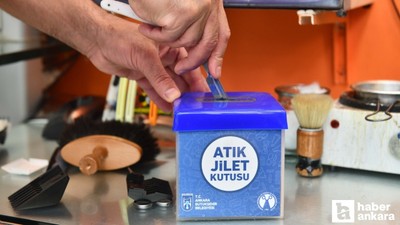Ankara'da 3 bin berbere atık jilet toplama kutuları dağıtıldı