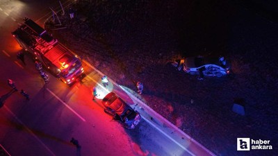 Çorum'da iki otomobil çarpıştı, 3'ü çocuk toplam 8 kişi yaralandı