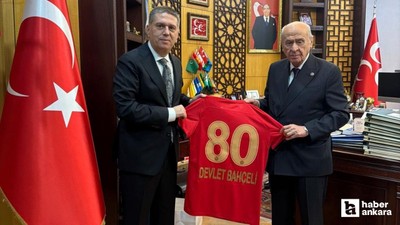 Gençlerbirliği Başkanı Haydar Arda Çakmak'tan Devlet Bahçeli'ye ziyaret