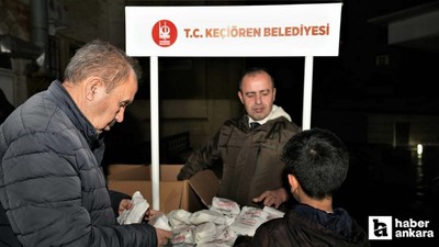 Keçiören Belediyesi, kandil simidi ikramında bulundu