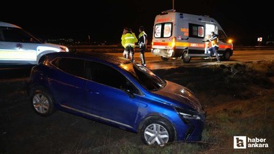 Kırıkkale'de şarampole devrilen otomobilin sürücüsü kayıplara karıştı