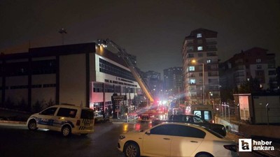 Yenimahalle'de akşam saatlerinde saunada çıkan yangını itfaiye söndürdü