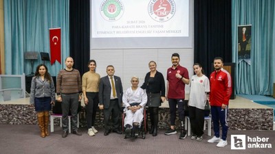 Para-Karate Etimesgut Engelsiz Yaşam Merkezi’nde tanıtıldı
