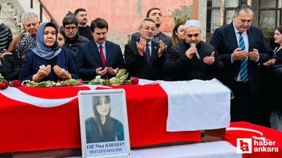 Kazada hayatını kaybeden lise öğrencisi Nallıhan'da defnedildi