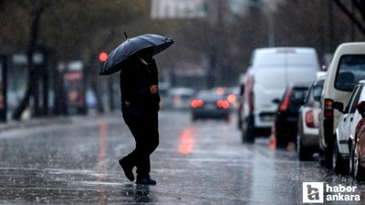 Başkentte salı gününe kadar yağışlı hava etkili olacak!