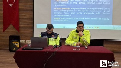 Beypazarı'nda öğrenci servis sürücüleri için seminer düzenlendi