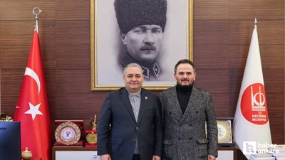 Keçiörengücü Başkanı Sedat Tahiroğlu, Keçiören Belediye Başkanı Mesut Özarslan'ı ziyaret etti