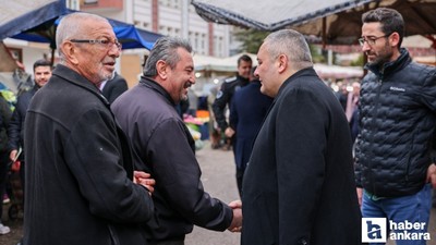 Keçiören Belediye Başkanı Özarslan Ayvalı Semt Pazarı'nı ziyaret etti