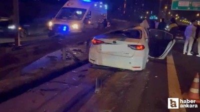 TEM Otoyolu Ankara istikametinde makas kazası: 2 kişi yaralandı!