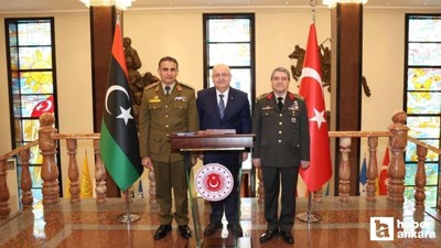 Bakan Güler, Libya Genelkurmay Başkan Vekilini Ankara'da ağırladı