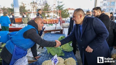Mesut Özarslan, Ufuktepe Semt Pazarı'nı ziyaret etti