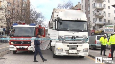 Çankaya'da tırın çarptığı yaşlı kadın olay yerinde hayatını kaybetti