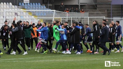 Emre Gökdemir İnşaat Ankara Keçiörengücü - Erzurumspor maçının ardından gerginlik yaşandı