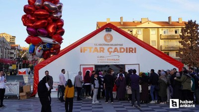 Keçiören Belediyesi 15 farklı noktada iftar çadırı kurdu