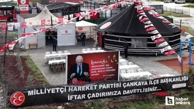 MHP Çankaya İlçe Başkanlığı iftar çadırı kurdu