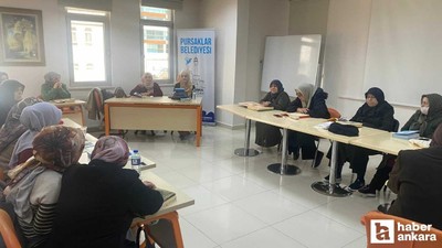 Pursaklar Belediyesi'nin Hanımevlerinde mukabele bereketi