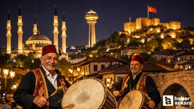 Ankara'da Ramazan davulcuları mesailerine başladı