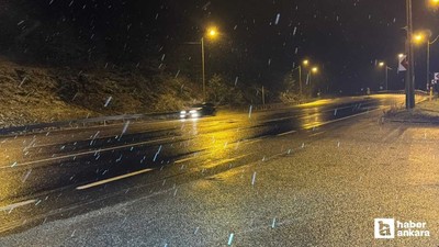 Kar yağışının etkili olduğu Bolu Dağı'nda tuzlama çalışmaları devam ediyor