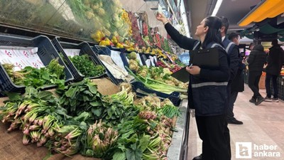 Ankara Ticaret İl Müdürlüğü ekiplerinden başkentteki marketlere fahiş fiyat denetimi