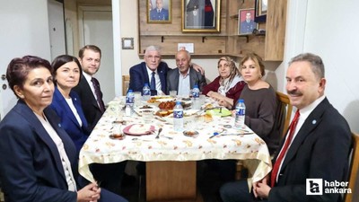 Müsavat Dervişoğlu, Ankara'da şehit ailesiyle iftar yaptı
