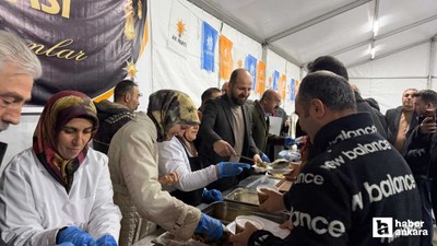 Gölbaşı'nda vatandaşlar iftar çadırında buluşuyorlar