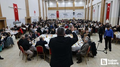 Keçiören'de emekli askerler için iftar yemeği verildi