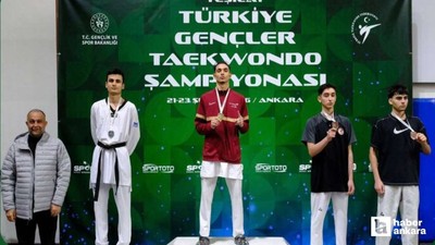 Ankara'da Yeşilay Türkiye Gençler Tekvando Şampiyonası tamamlandı