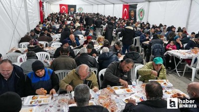 Etimesgut'ta iftar çadırlarında vatandaşlar hep birlikte oruç açtı