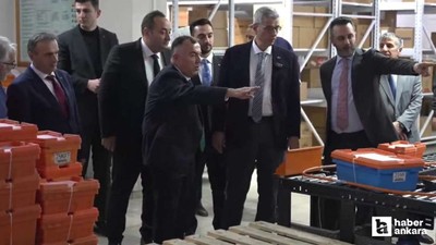 Sağlık Bakanı Kemal Memişoğlu, Ankara'da bir ecza deposunu ziyaret etti