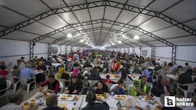 TDV, Kocatepe Camisi'nde 2 bin kişilik iftar sofrası kuruyor